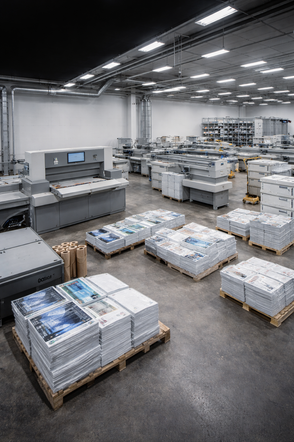 Equipe analisando material gráfico